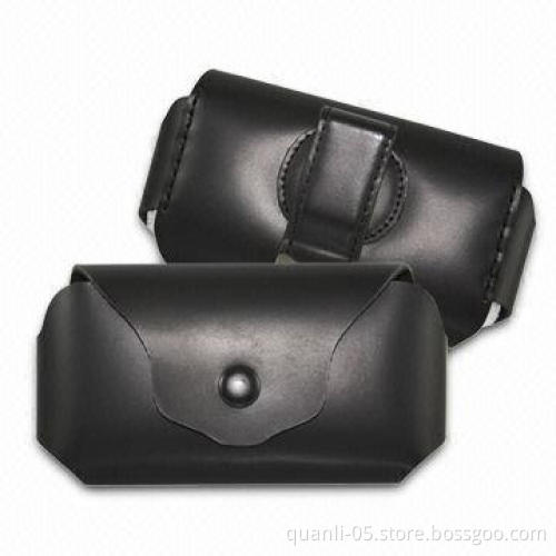 Mobile Phone Case with Fashionable Design and Magnetic Button, Made of Genuine Leather